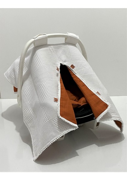 Pamuk Müslin Çok Amaçlı Çift Katlı Müslin Puset Örtüsü ve Minderi fiyatları