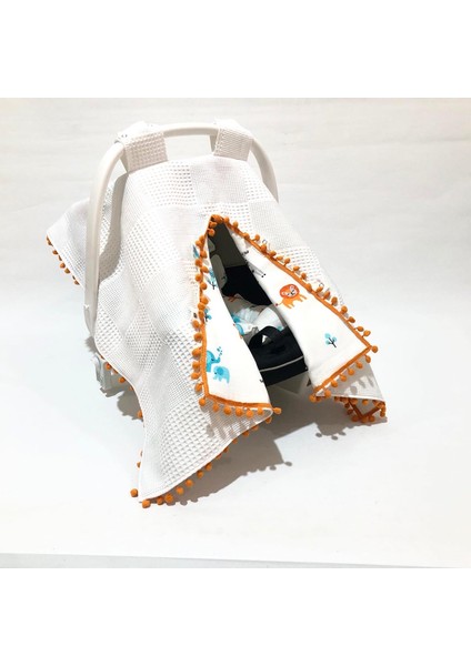 Pamuk Müslin Çok Amaçlı Çift Katlı Müslin Puset Örtüsü ve Minderi fiyatları