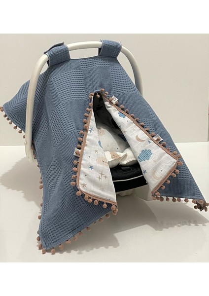 Pamuk Müslin Çok Amaçlı Çift Katlı Müslin Puset Örtüsü ve Minderi fiyatları