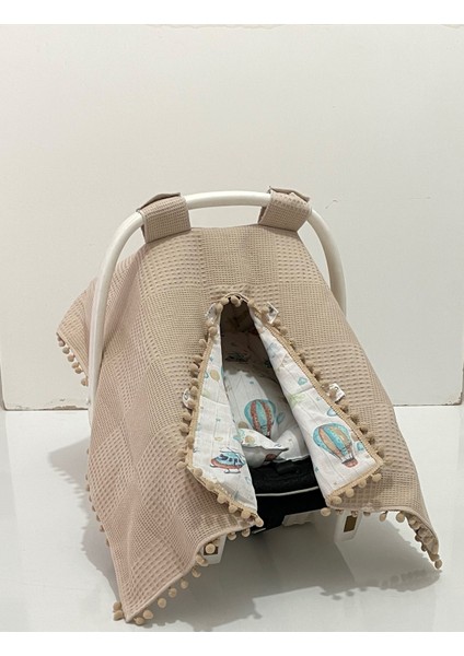 Pamuk Müslin Çok Amaçlı Çift Katlı Müslin Puset Örtüsü ve Minderi fiyatları