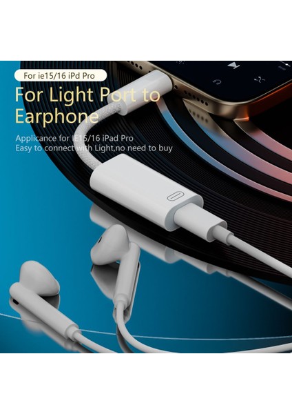 45W Type C To Lightning Kulaklık Dönüştürücü Hızlı Şarj iPhone iPad Macbook Yuva Çevirici Müzik Dinleme Arama Otgklk modelleri