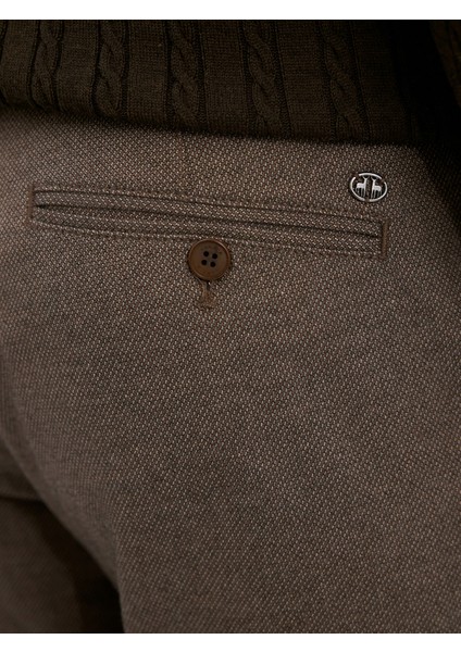 Erkek 6 Drop Pantolon-Kahverengi fırsatları