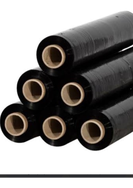 Süper Palet Siyah Streç Film 23 Mikron 50 cm 2 kg (6 adet) 1 koli