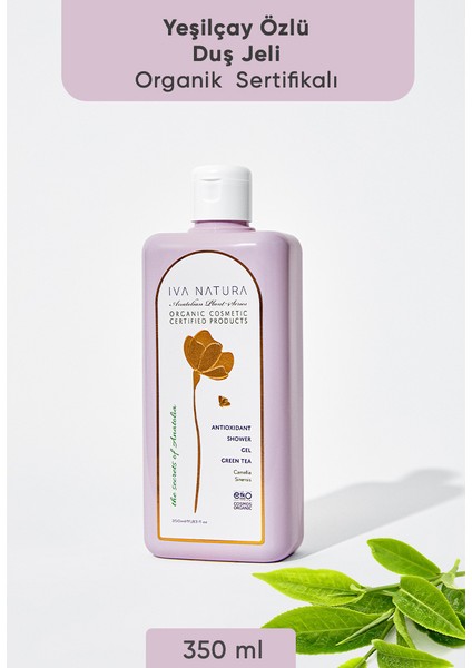 Organik Sertifikalı Yeşilçay Özlü Duş Jeli Ferahlatıcı Etki ile