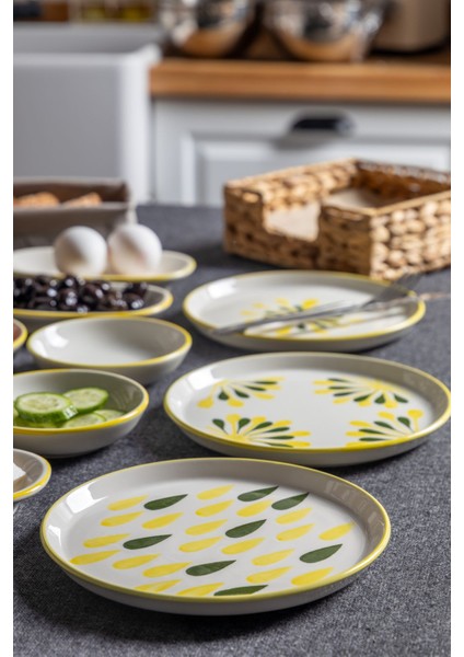 14 Parça 6 Kişilik Handmade Duru Kahvaltı Takımı - Lüx Kahvaltılık Sunum Seti fiyatları
