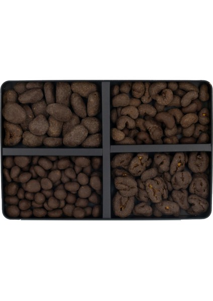 Şeker İlavesiz, Glütensiz, Vegan Mix Bitter Çikolata - Büyük Metal Kutu, 400 gr fiyatları