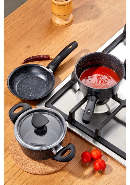 Trend 4 Parça Mini Tencere Seti - 14 cm Sütlük / 14 cm Tencere / 14 cm Sosluk fiyatları