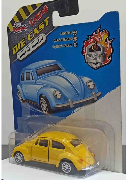 Dianomi Vardem 1:64 Volkswagen Sarı// Çek- Bırak Kapılar Açılır 8 cm fiyatları