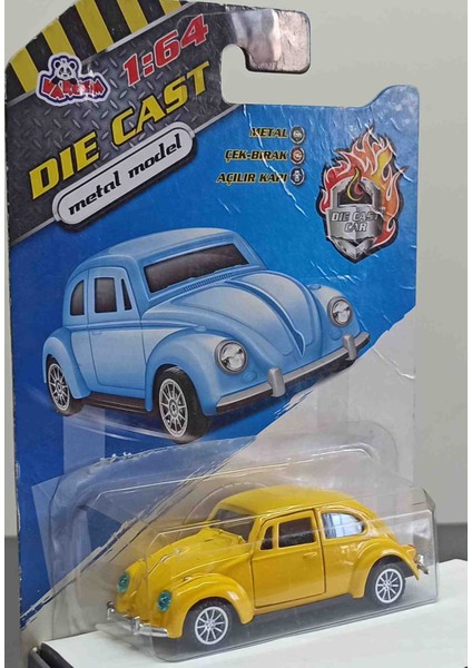 Dianomi Vardem 1:64 Volkswagen Sarı// Çek- Bırak Kapılar Açılır 8 cm modelleri
