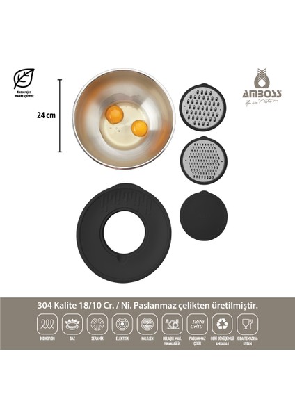 Big Chef 21 Parça Paslanmaz Çelik Tencere Tava Çeyiz Seti