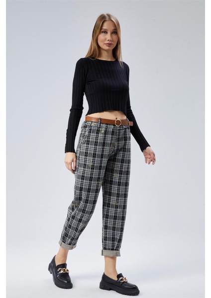 Ekose Yaldızlı Pantolon fiyatları