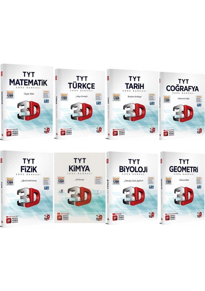 TYT Soru Bankası Seti 8 Kitap