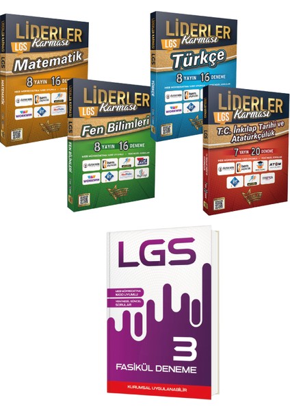 8. Sınıf LGS Genel Branş Deneme Seti - 3 Fasikül Deneme