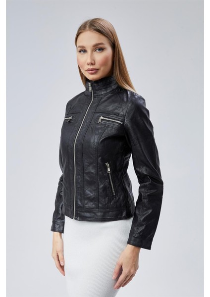 Sderi Dik Yaka Mont modelleri