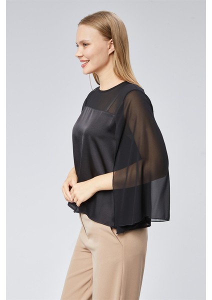 Koçu Şifon Garnili Yırtmaçlı Bluz fiyatları