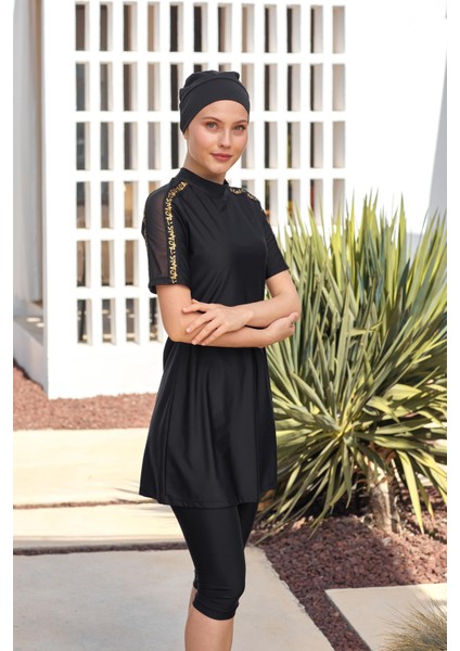 Noe Yarım Kollu Tesettür Mayo 1604