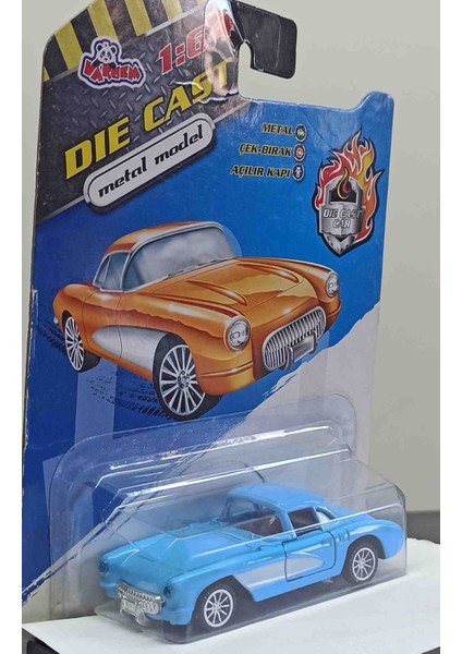 Dianomi Vardem 1:64 Ölçek Chevrolet Corvette Mavi// Çek Bırak 8 cm fiyatları