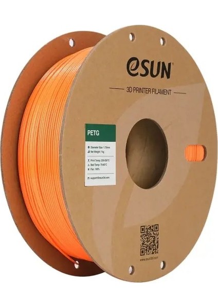 Petg Düz Turuncu Filament 1.75MM 1 kg