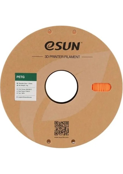Petg Düz Turuncu Filament 1.75MM 1 kg