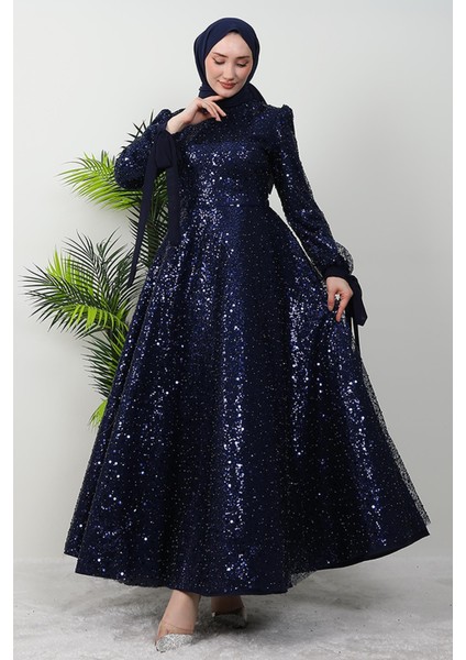 Tansu Tesettür Abiye Lacivert fiyatları
