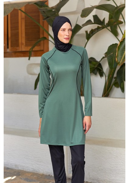 Hila Uzun Kollu Tesettür Mayo 3130