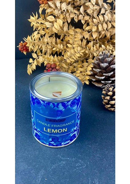 Lemon Fragrance: Dekoratif Ferahlatıcı Limon Aromalı Özel Tasarım DOĞAL Vegan Soya Wax Mum 250GR modelleri
