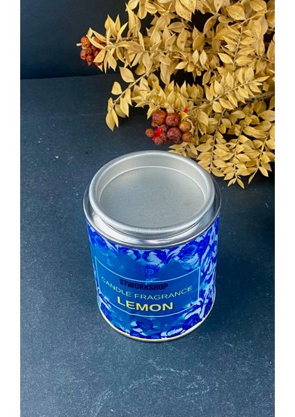 Lemon Fragrance: Dekoratif Ferahlatıcı Limon Aromalı Özel Tasarım DOĞAL Vegan Soya Wax Mum 250GR indirimleri
