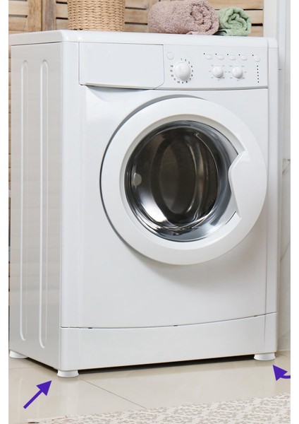 Makine Titreşim Önleyici Ayak Seti - Çamaşır Makinesi, Kurutma Makinesi
