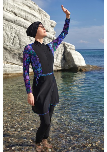 Edda Uzun Kollu Tesettür Mayo 1115