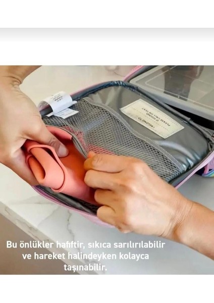 Silikon Mama Önlüğü - Ayarlanabilir Kilitli Bebek Mama Önlüğü