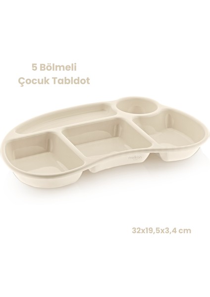 Bölmeli Çocuk Yemek Tabldot - Anaokulu & Kreş Için Kahvaltı ve Yemek Tabağı Tabildot