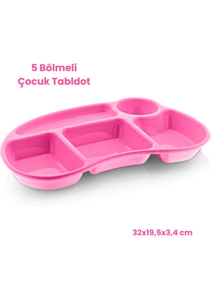 Bölmeli Çocuk Yemek Tabldot - Anaokulu & Kreş Için Kahvaltı ve Yemek Tabağı Tabildot