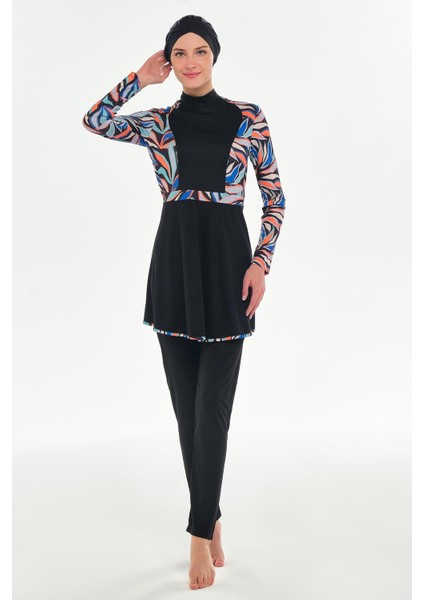 Halle Uzun Kollu Tesettür Mayo 3117 modelleri