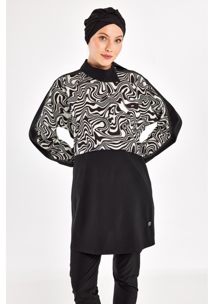 Zebrı Uzun Kollu Tesettür Mayo 1224 fırsatları