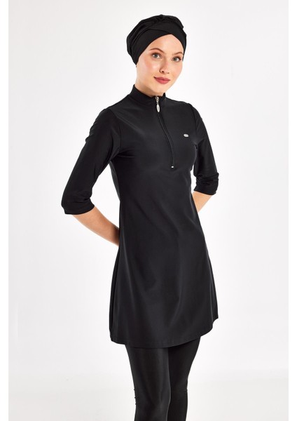 Anda Battal Yarım Kollu Tesettür Mayo 1601-P indirimleri