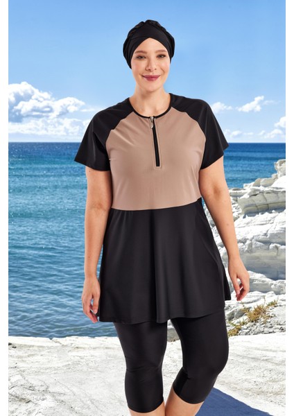 Nola Kısa Kollu Tesettür Mayo 1807