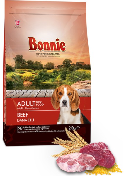 Sığır Etli Yetişkin Köpek Maması 2,5 Kg