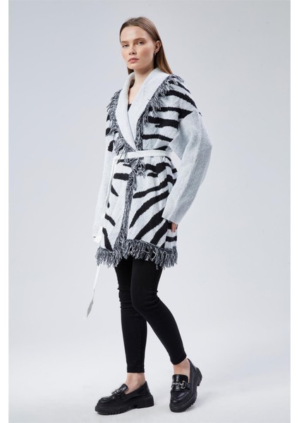 Uzun Zebra Hırka modelleri