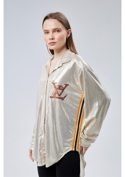 Yaldızlı Puantiyeli Gömlek fiyatları