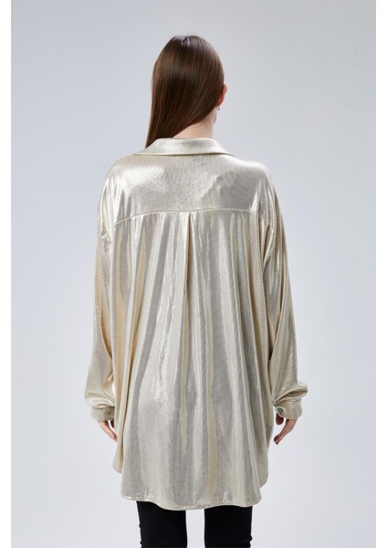 Yaldızlı Puantiyeli Gömlek fırsatları