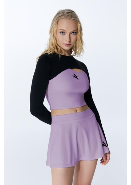 ED7747-02 Serena Dry-touch Kadın Tenis Eteği Lila