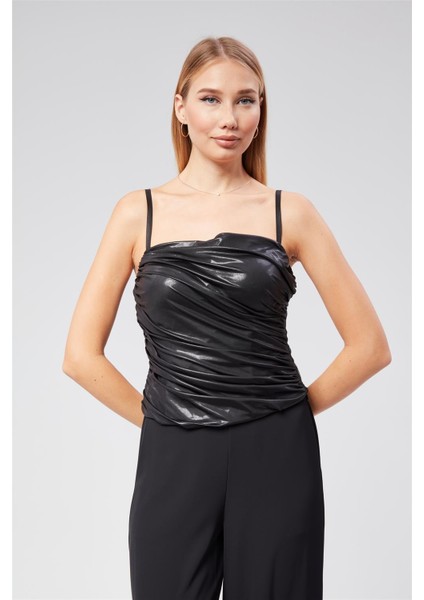 Straplez Drapeli Top