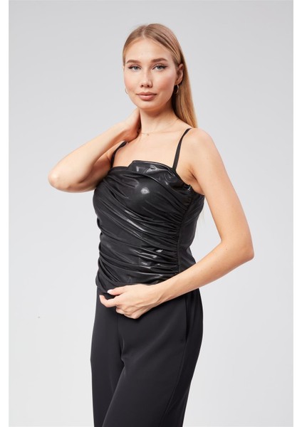 Straplez Drapeli Top