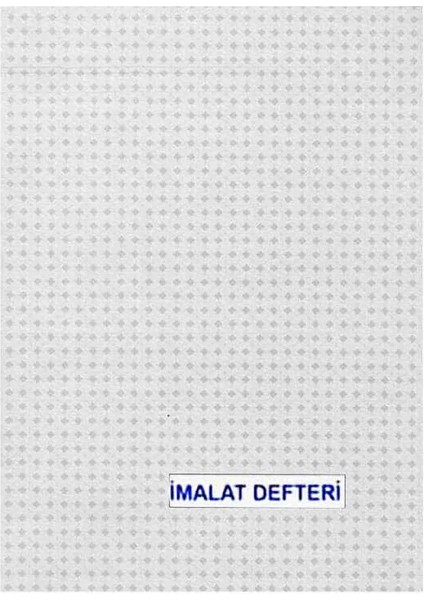 Imalat Defteri Karton Kapak 40 Yaprak