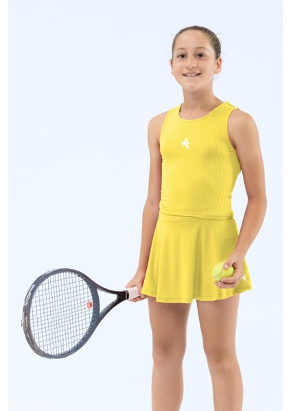 ED7747-22 Serena Dry-Touch Kız Çocuk Tenis Eteği Sarı ( Tenis , Dans ) fiyatları