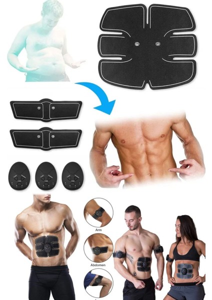 Sporla Birleştiren Fitness Abs Vücut Geliştirici Elektronik Kemer Masaj Aleti Profesyonel indirimleri