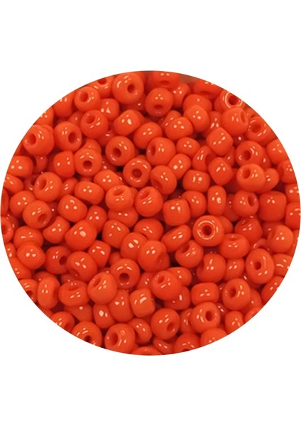 Dökme Cam Kum Boncuk (11/0) 2 mm - 60 Gram - Turuncu - BNC048