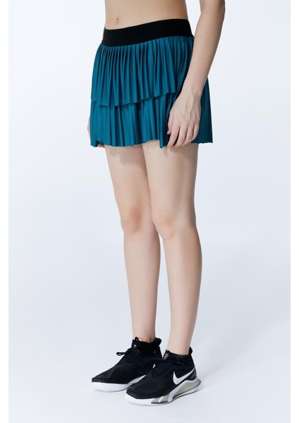 Ed 2303-04 Ada Dry-Touch Spor Etek Şortlu Petrol (Tenis, Golf, Pickleball, Dans) modelleri