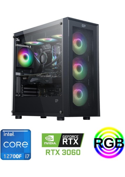 Intel I7 12700F RTX3060 32G 1 Tb SSD Oyun Bilgisayarı