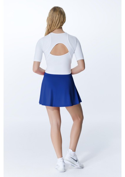 ED7784-09 Iga Dry-Touch Kadın Tenis Eteği Royal Mavi (Tenis, Golf, Pickleball, Dans) fırsatları